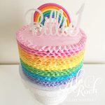 A la Roch Rainbow Frill Cake