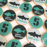 Shark Edible Image Kids Sugar Cookies